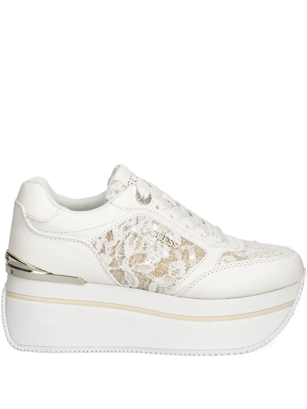 lace platform sneakers - 1