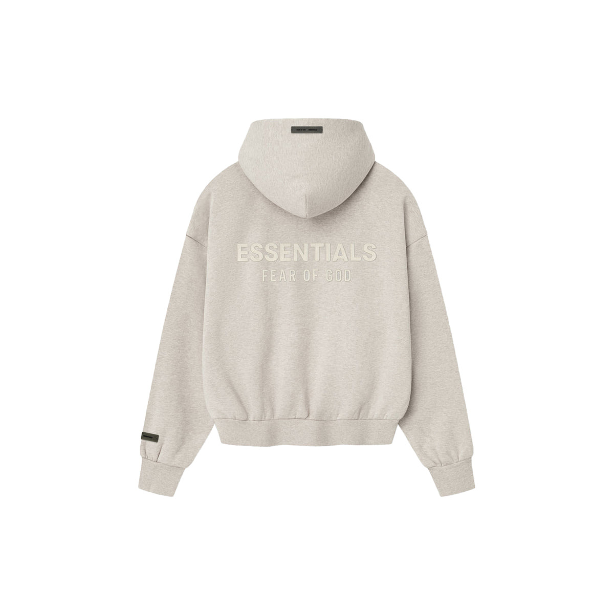 CLASSIC FIT FLEECE ZIP-UP HOODIE (HEATHER STONE) - 7