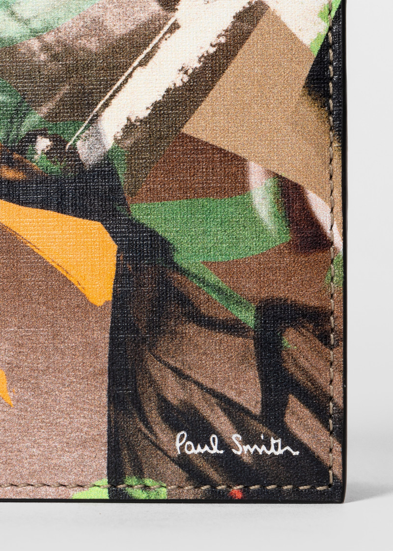 'Life Drawing' Print Leather Billfold Wallet 3