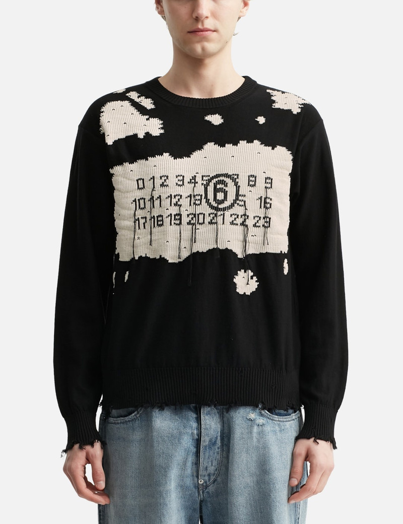 NUMERIC INTARSIA SWEATER 3