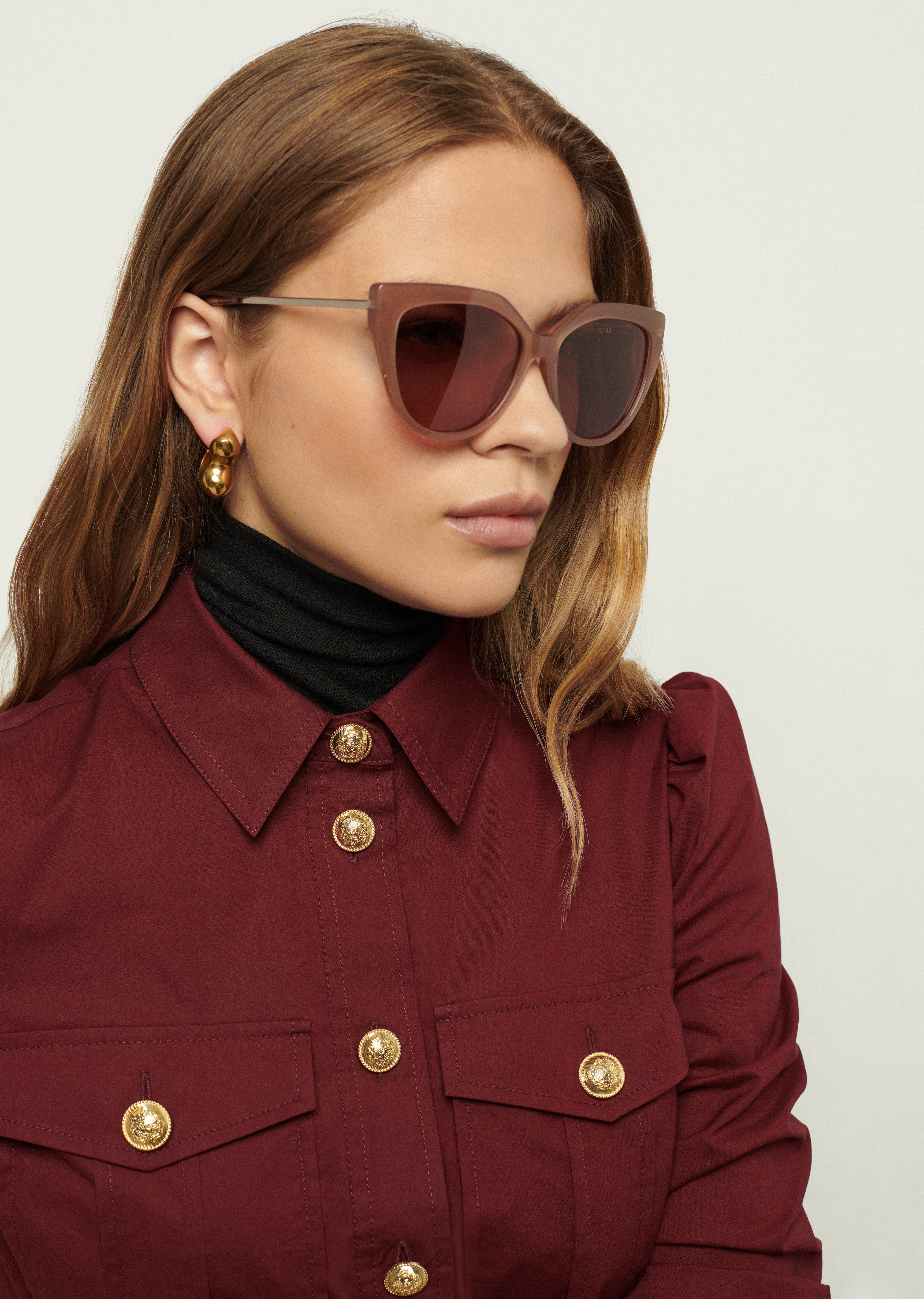 CAMPBELL CAT EYE OVERSIZED SUNGLASSES - 2