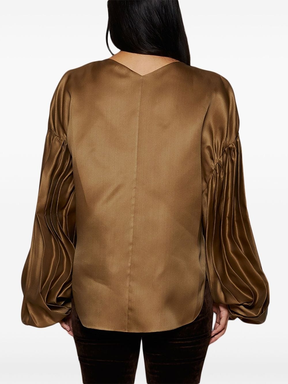 Quico pleat-detail silk blouse - 5