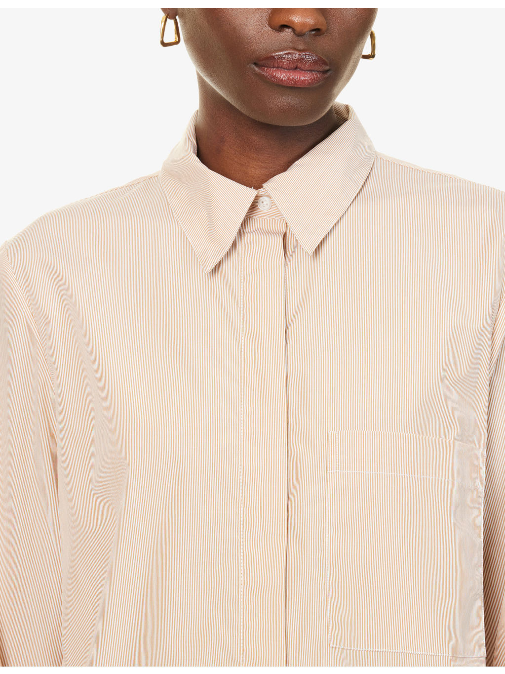 Boyfriend Striped Cotton-Poplin Shirt - 5