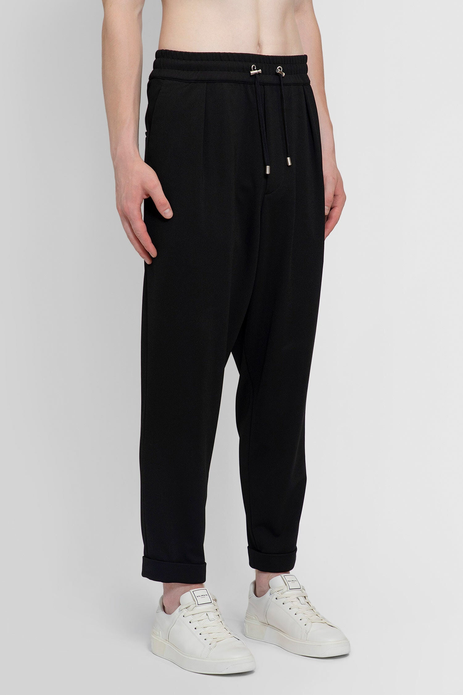 BALMAIN MAN BLACK TROUSERS - 3