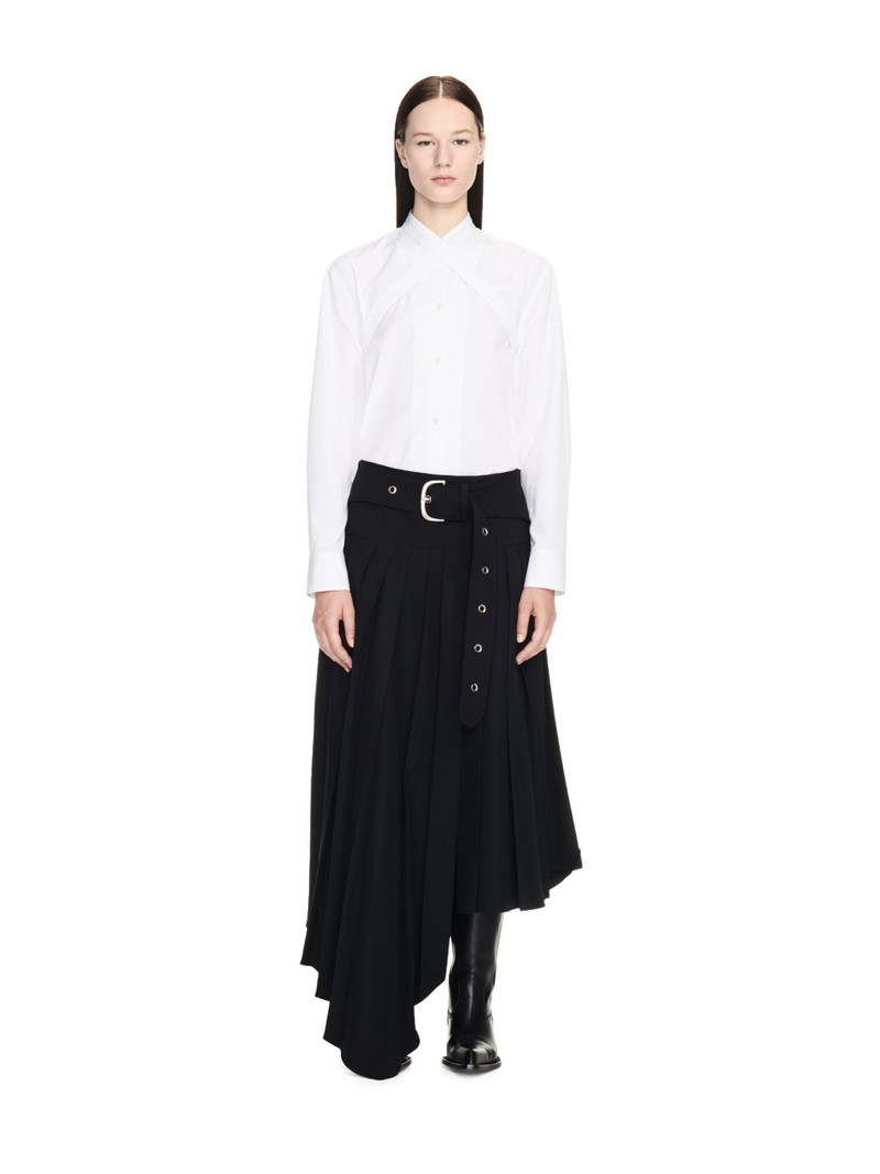 Poplin Cross Belt Shirt - 1