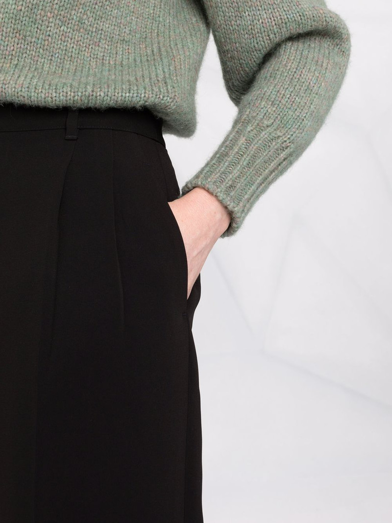 pleat-detail four-pocket tailored trousers 3