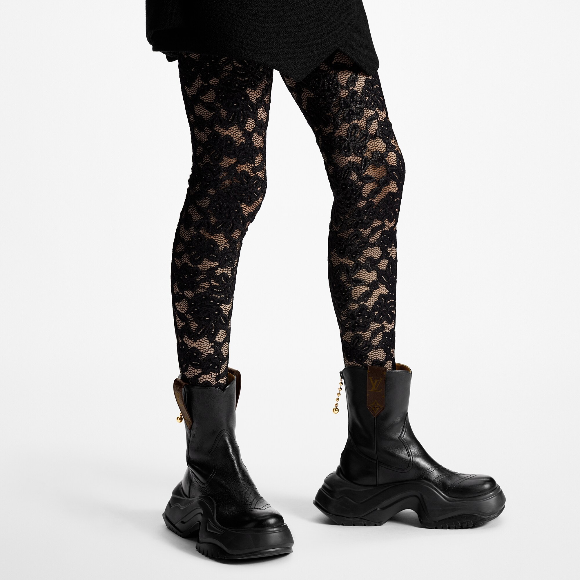 Floral Lace Leggings - 5