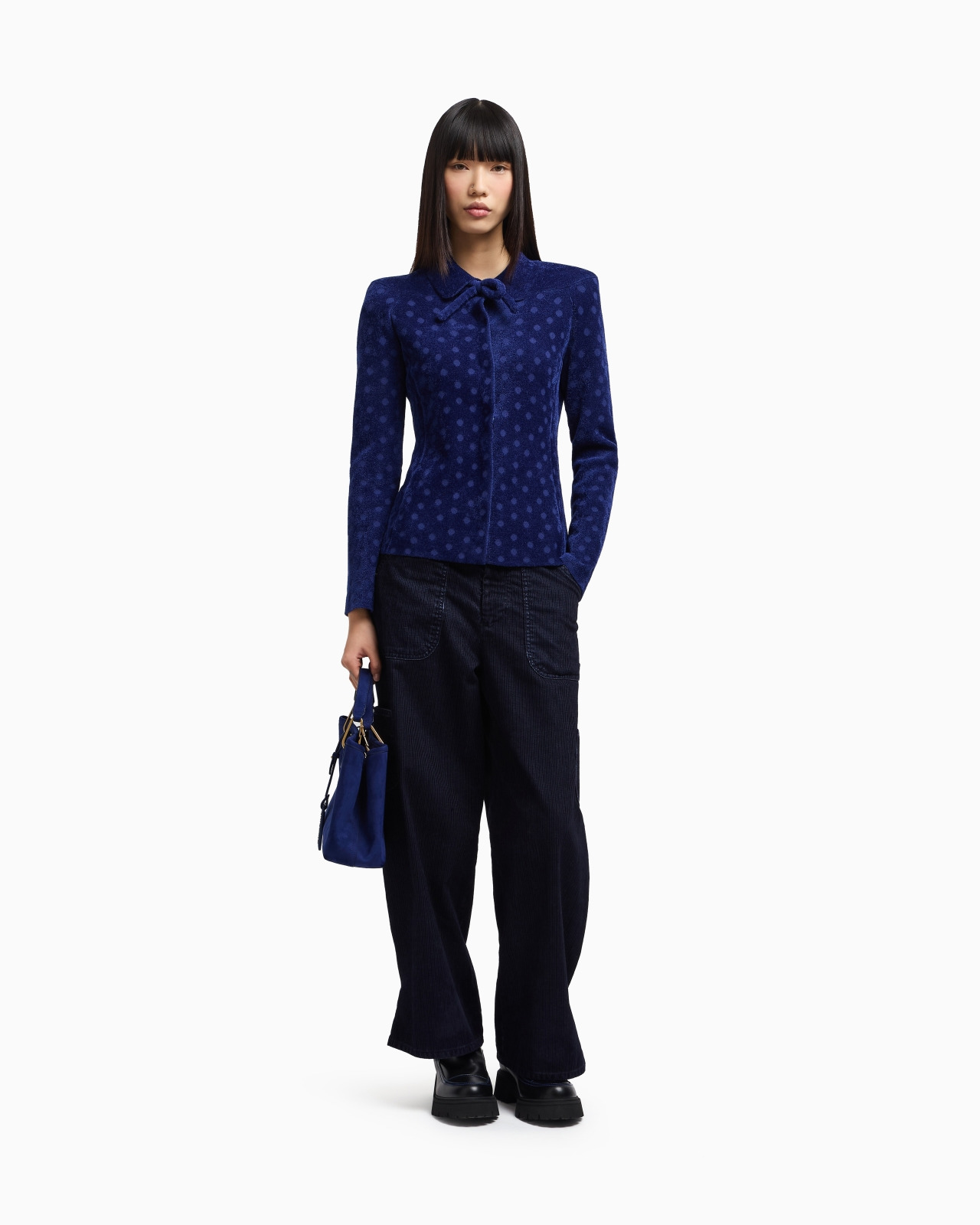 J2G FLOCKED-RIB GARMENT-DYED DRILL CARGO JEANS - 2