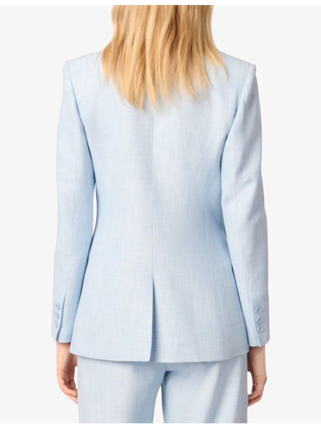 Double-Breasted Peak-Lapel Stretch-Woven Blazer - 4