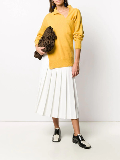 Marni asymmetric slit neck jumper outlook