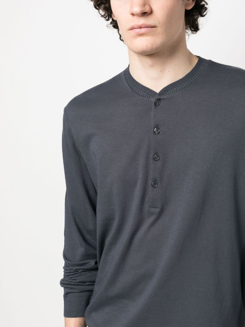plain short-button jersey 5