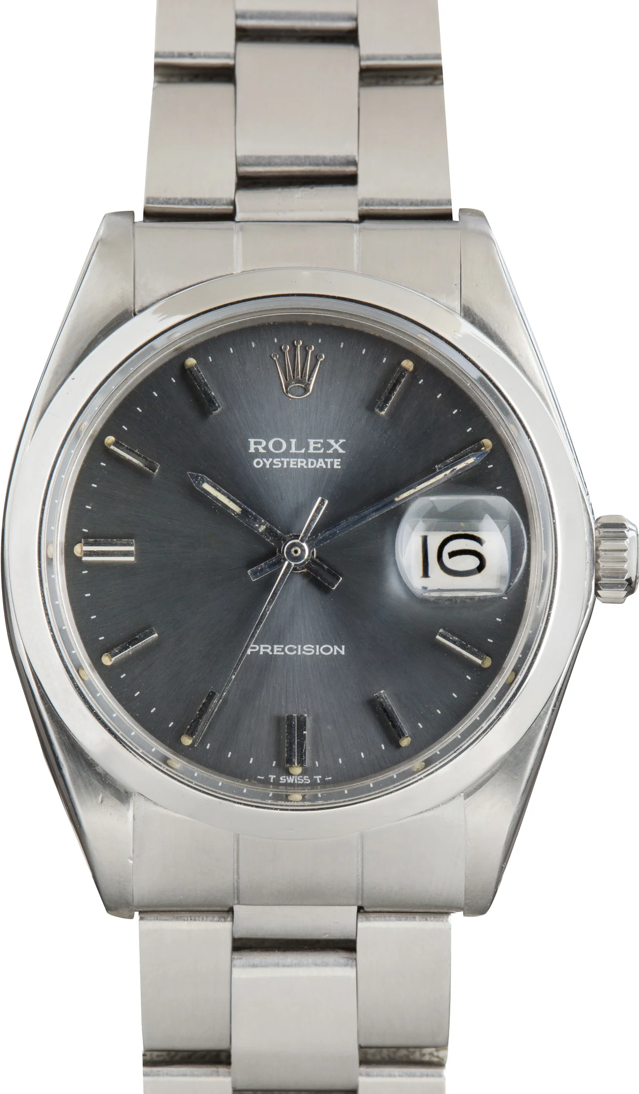 Vintage Rolex Oysterdate Ref 6694 Slate Dial - 1