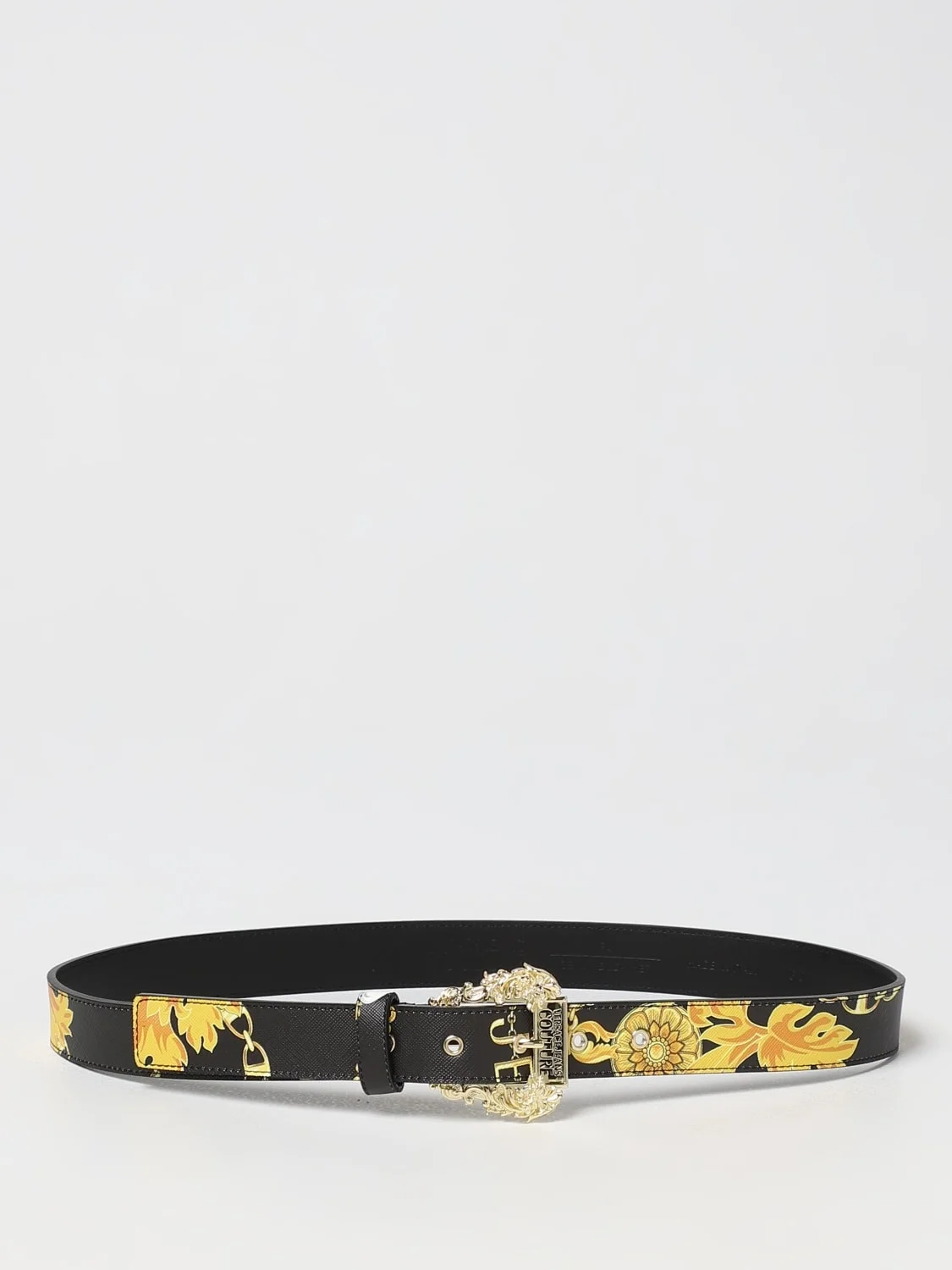 Baroque Versace Jeans Couture belt in saffiano synthetic leather - 1