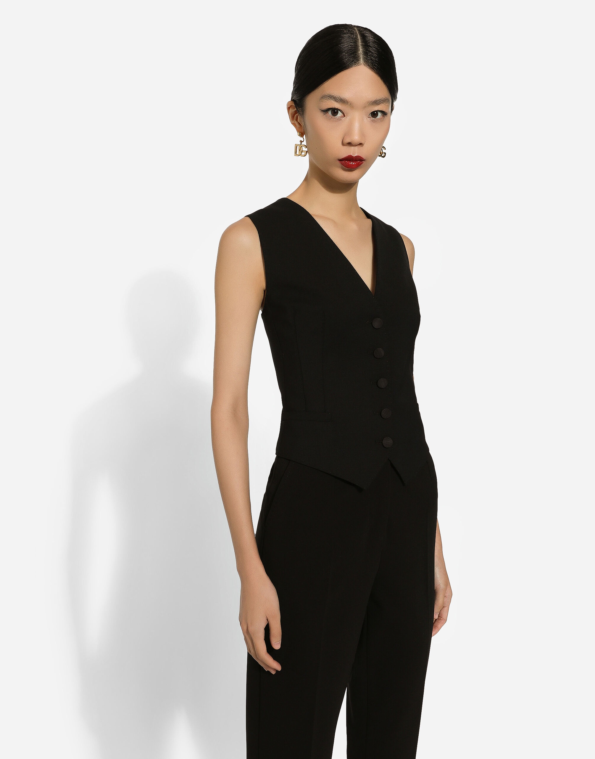 Wool twill vest - 4