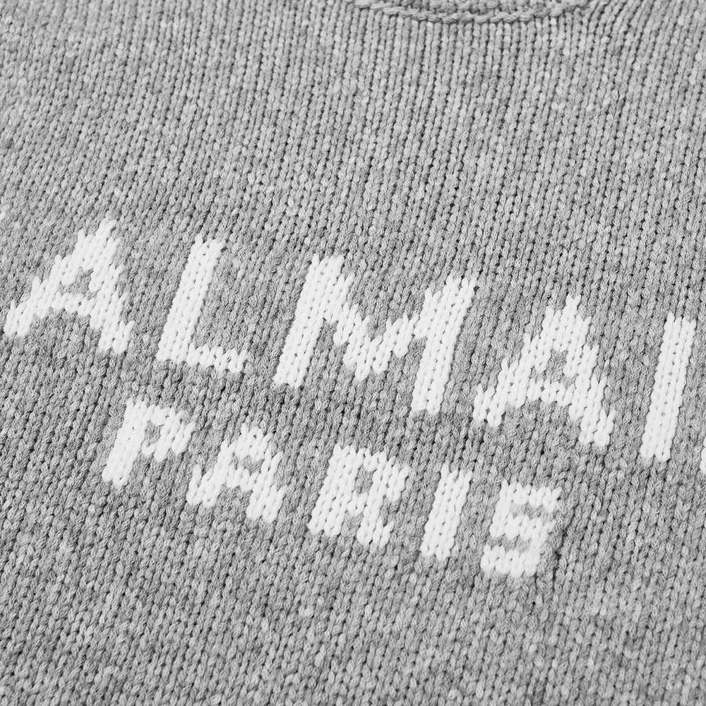 Balmain Merino Logo Knit Crew - 2