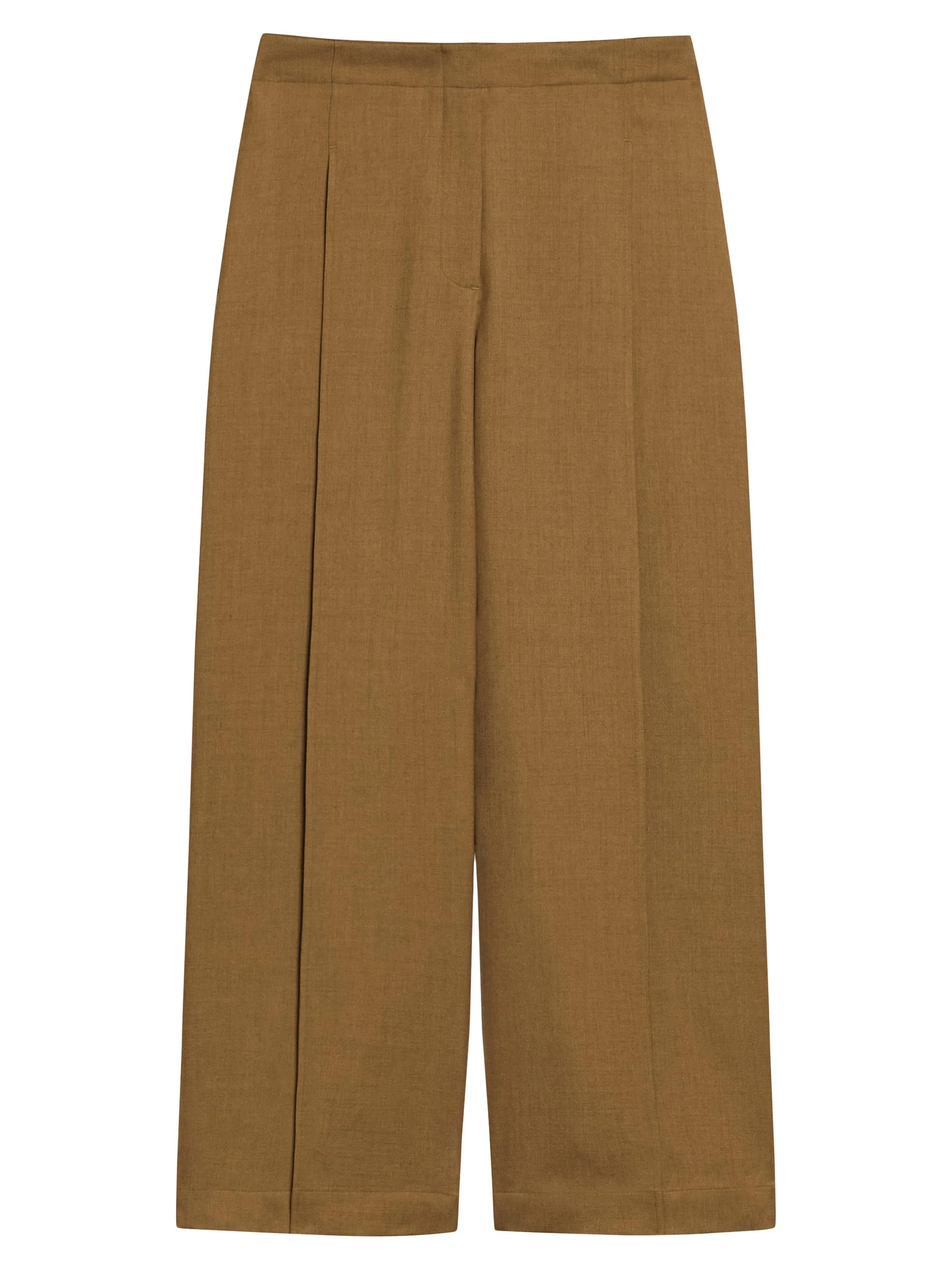 Women's City Twill Deep Pleat Pants - Dark Bronze - 1