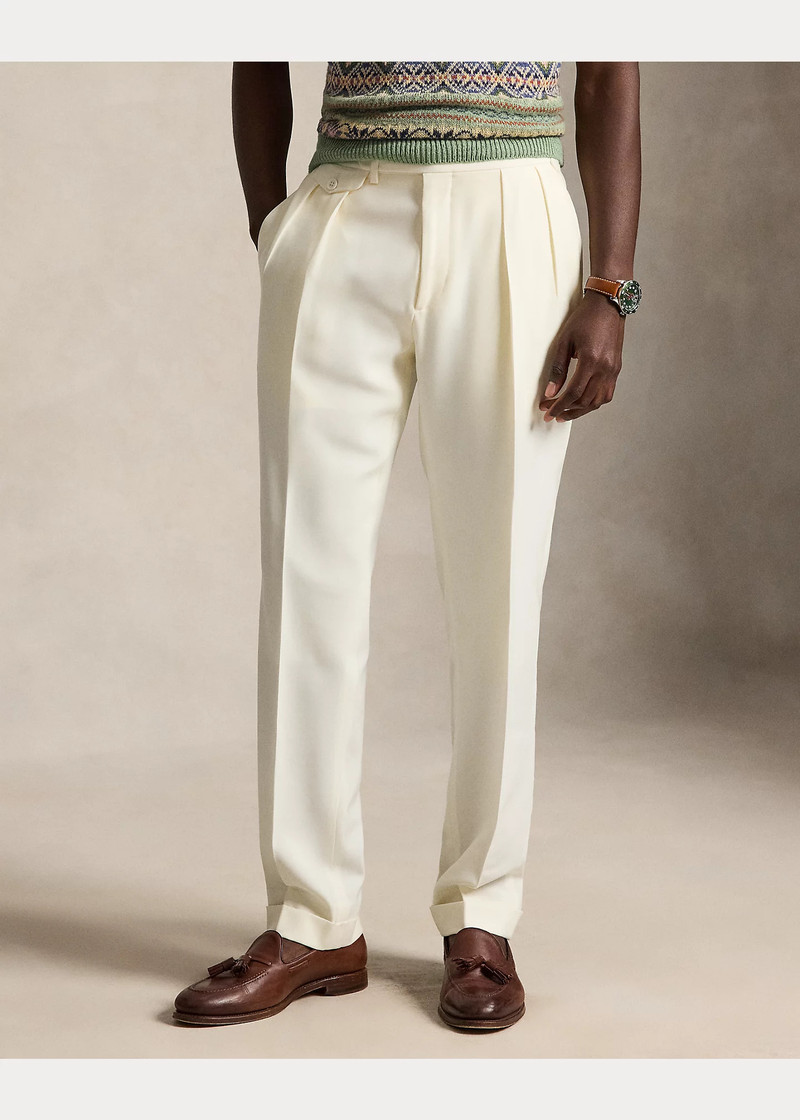 Pleated Wool Barathea Trouser 3