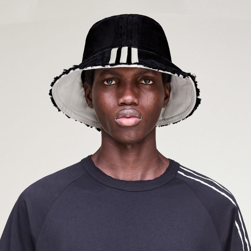 Y-3 STRIPES BUCKET HAT 4