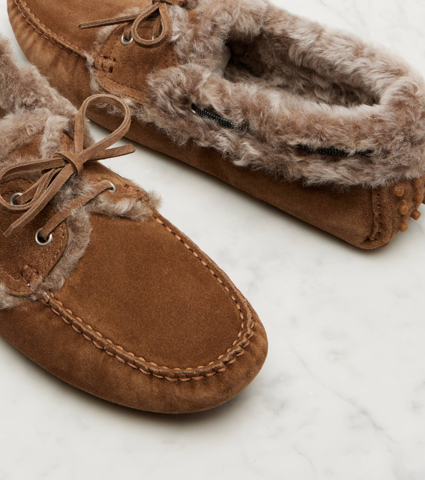 Monili suede driving shoes - 5