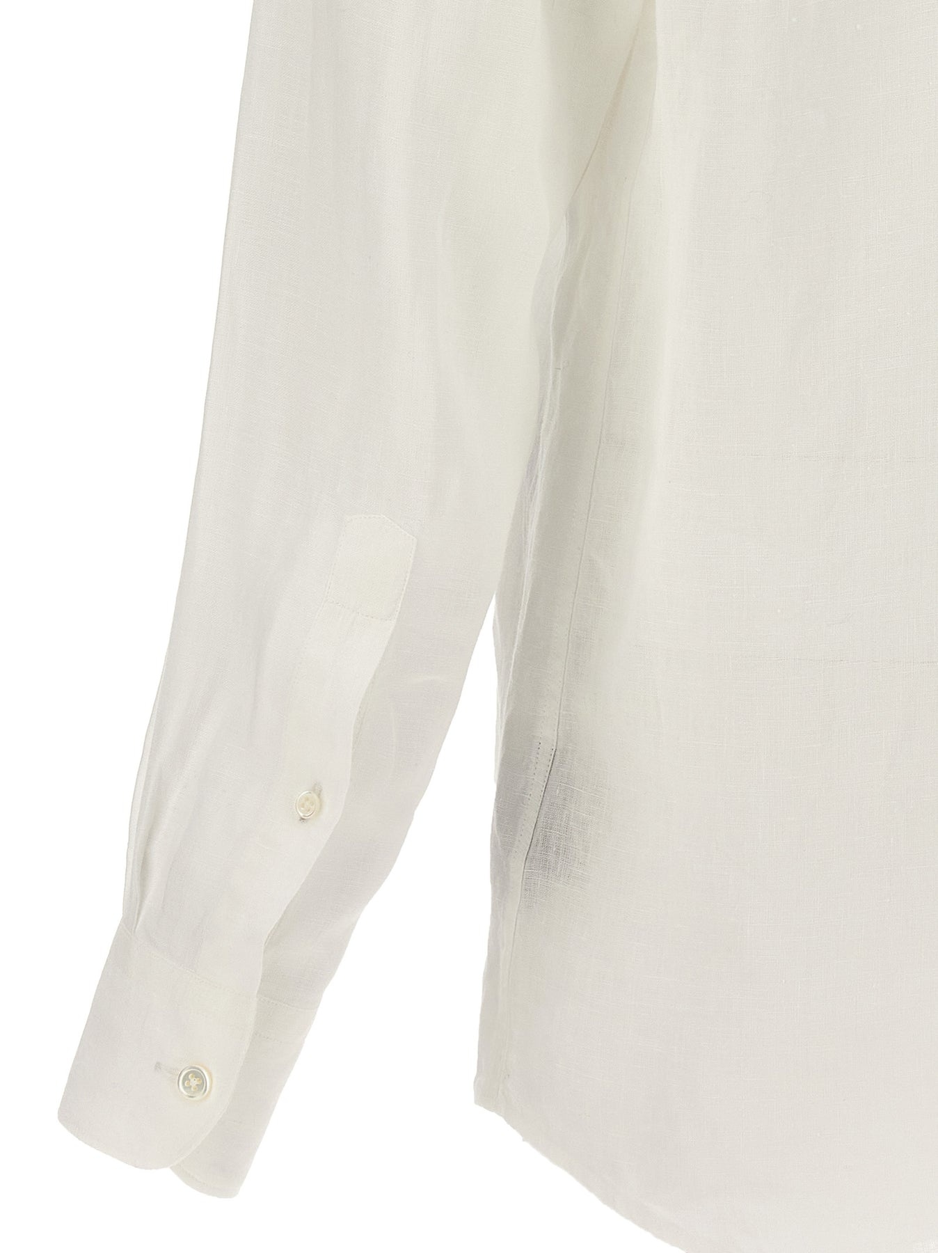 Linen Shirt Shirt, Blouse White - 4