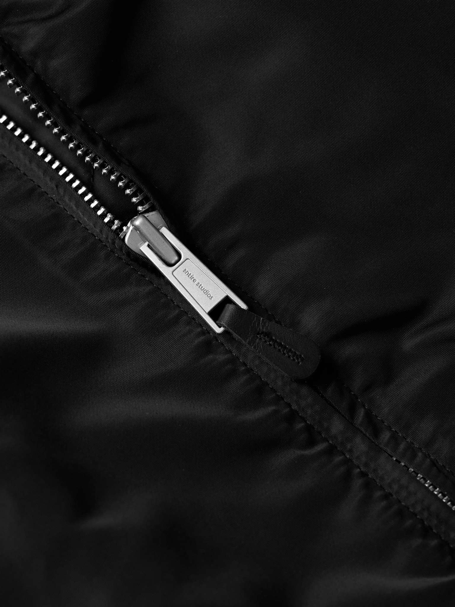 Broad Oversized Satin Bomber Jacket - 4