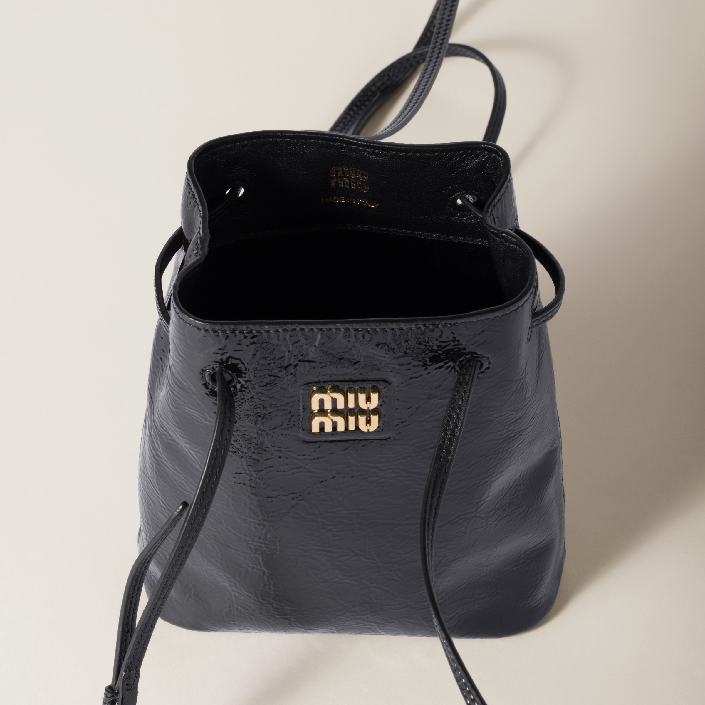Naplak patent leather pouch - 4