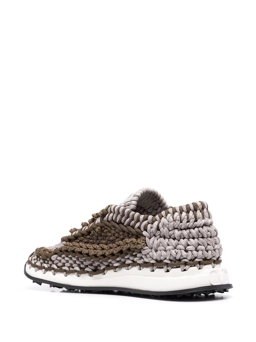 crochet low-top sneakers - 3