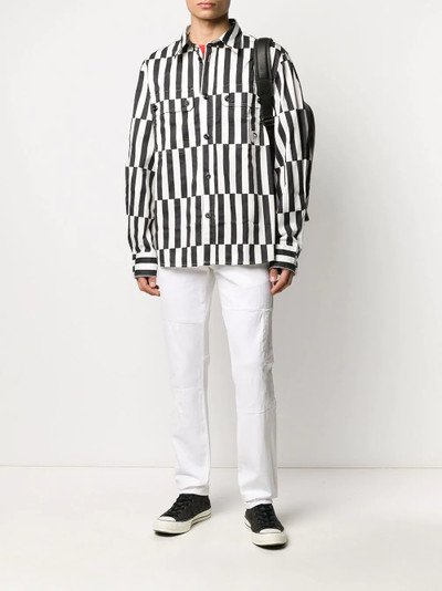 Diesel Gabardine optical striped shirt outlook