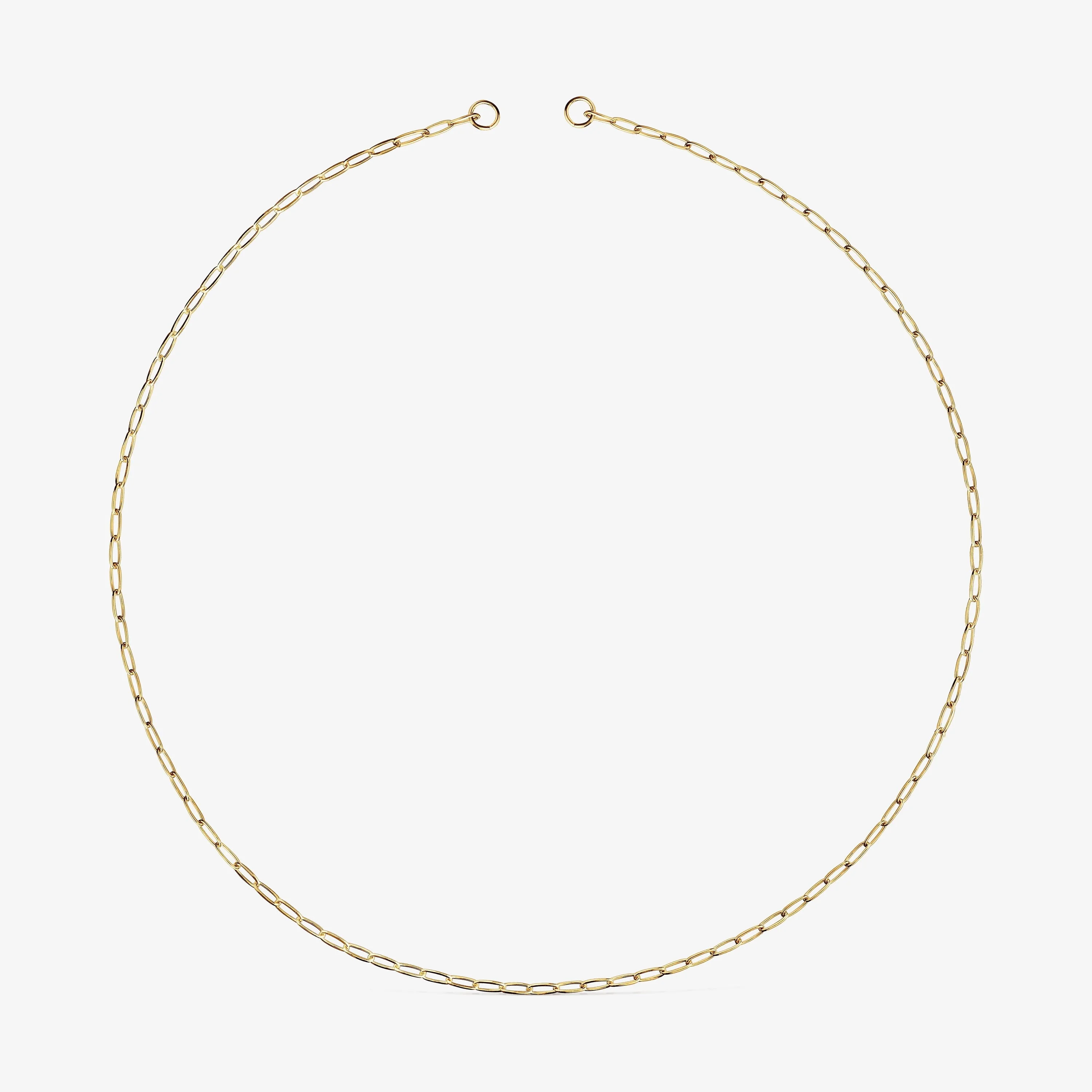 Hold Oval short Necklace with 18K gold vermeil - 1