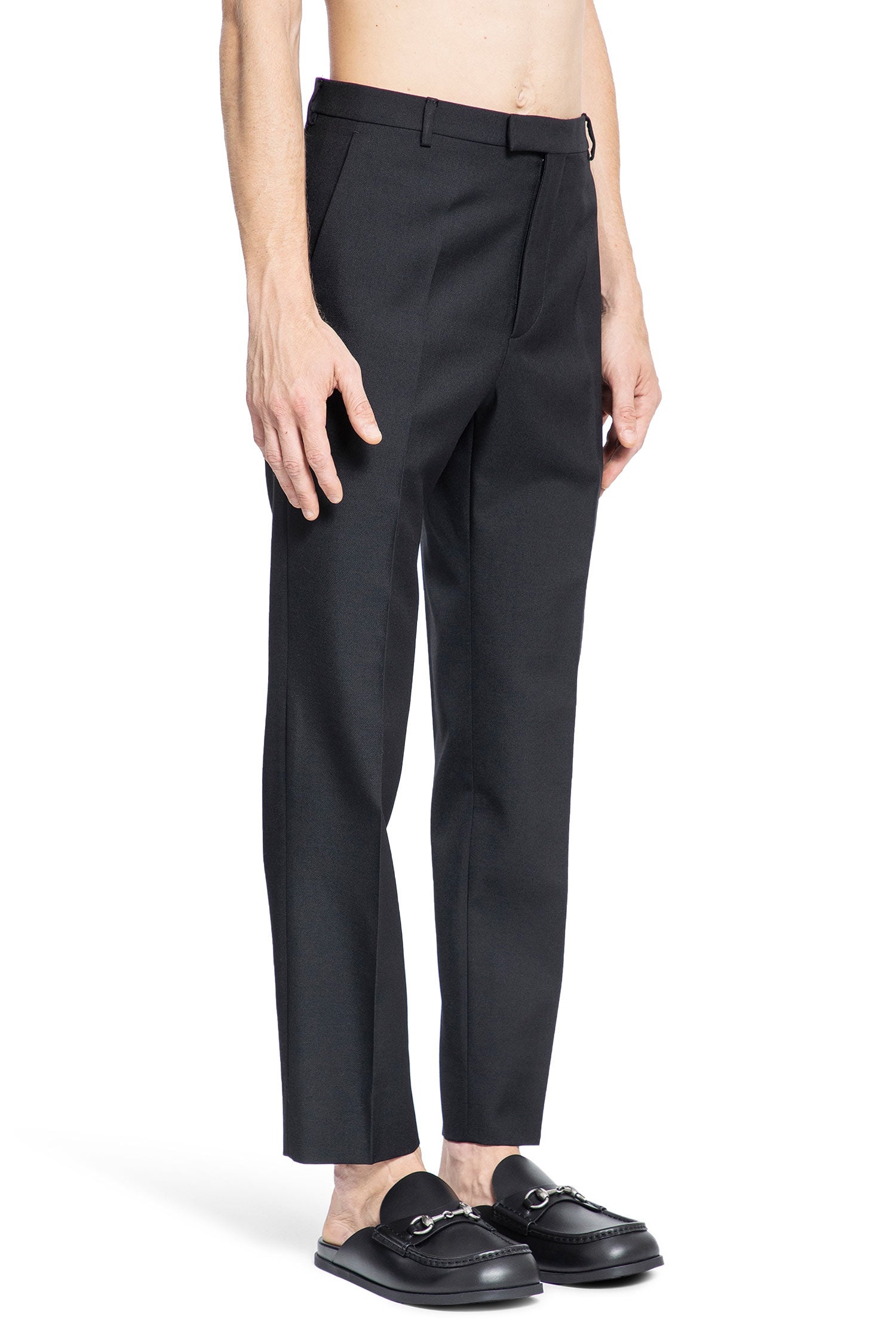 Wool-Blend-Twill-Trousers - 2