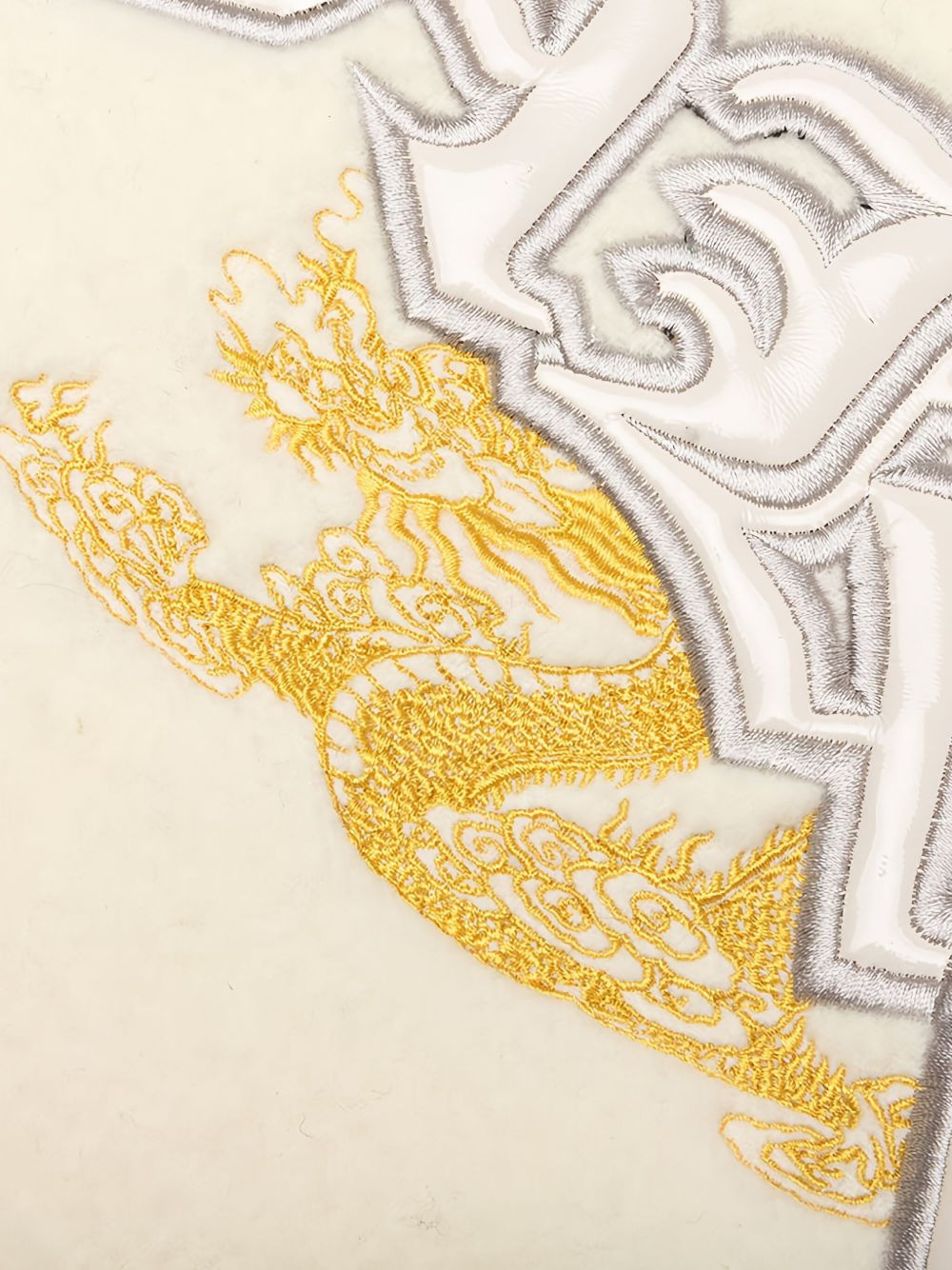 dragon-embroidered varsity jacket - 4