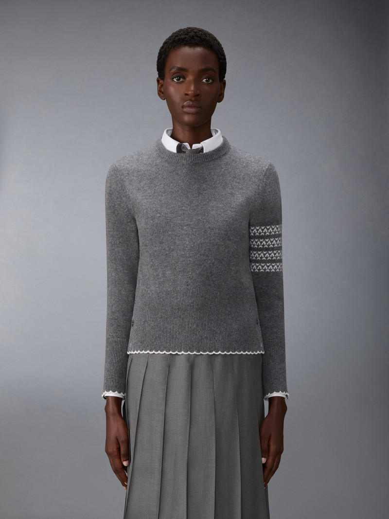 Thom Browne MERINO WOOL HOLIDAY HECTOR PULLOVER outlook