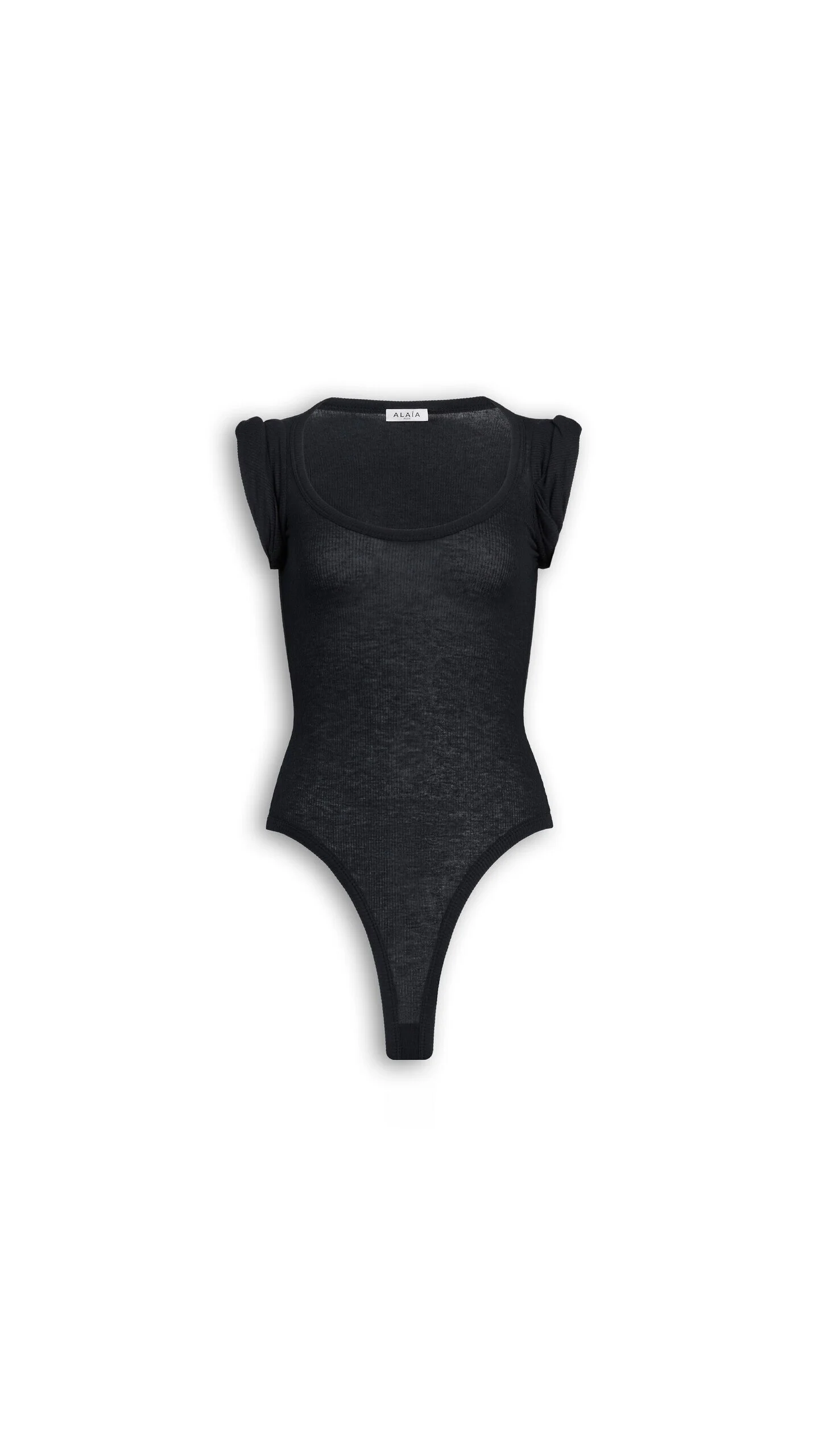 CASHMERE-BLEND JERSEY BODYSUIT - 1