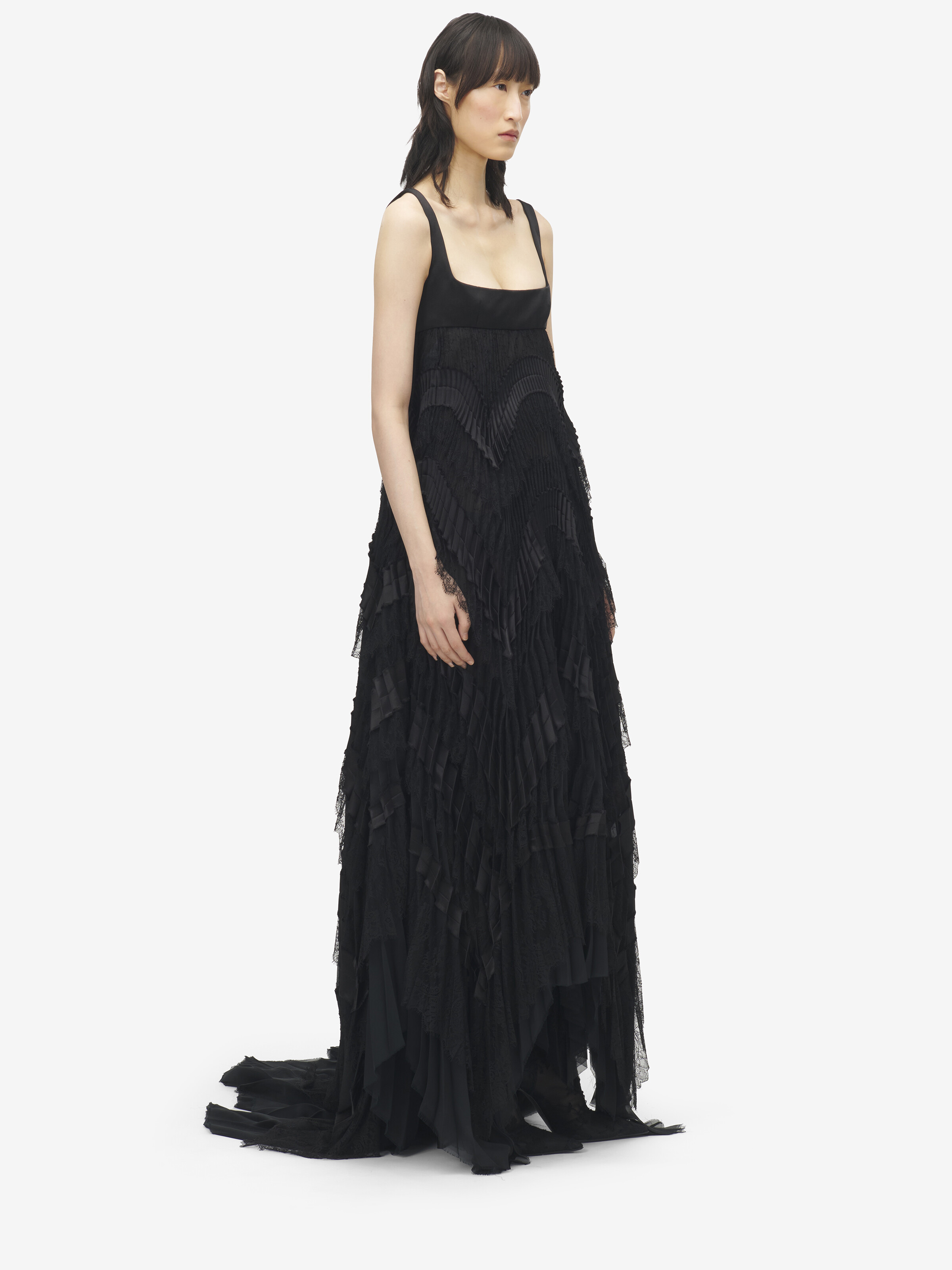 Pleated Evening Dress - 3