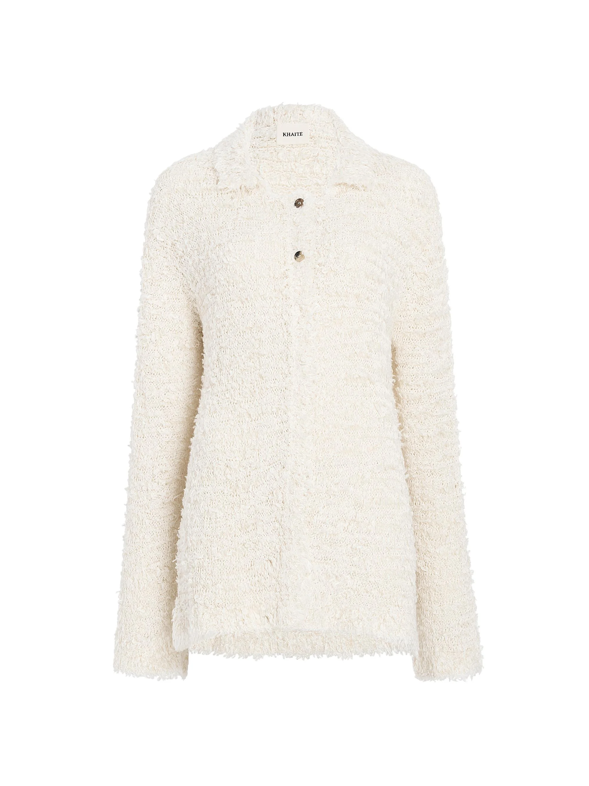Women's Jannae Boucle-Knit Cardigan - Ivory - 1