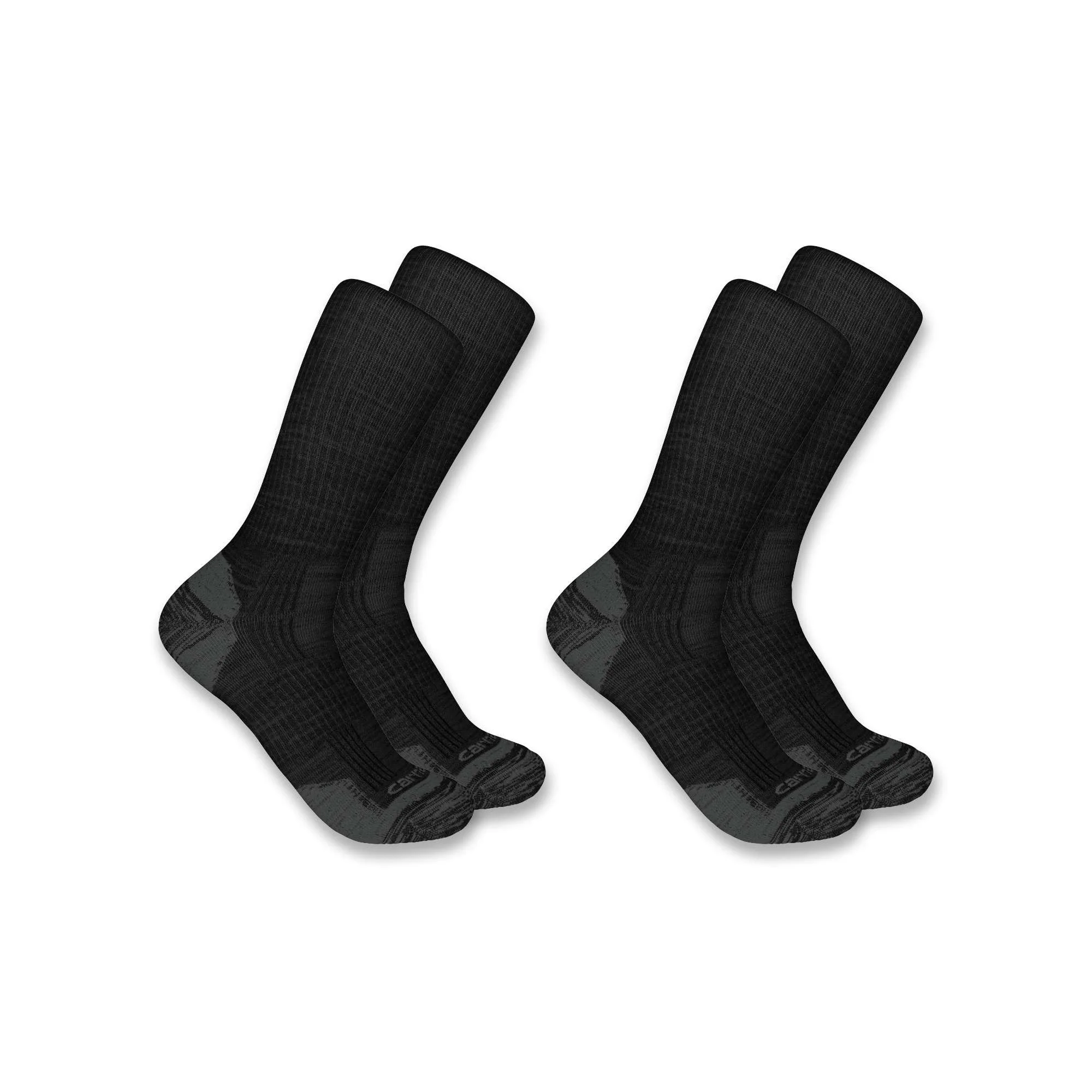 Midweight Synthetic-Wool Blend Crew Sock 2-Pack - 1