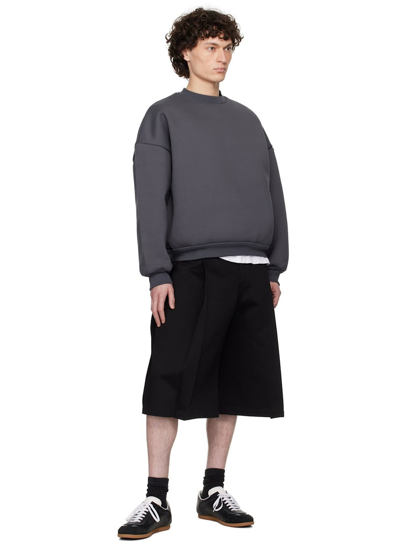Seventh Black Bermuda Pleat Shorts outlook
