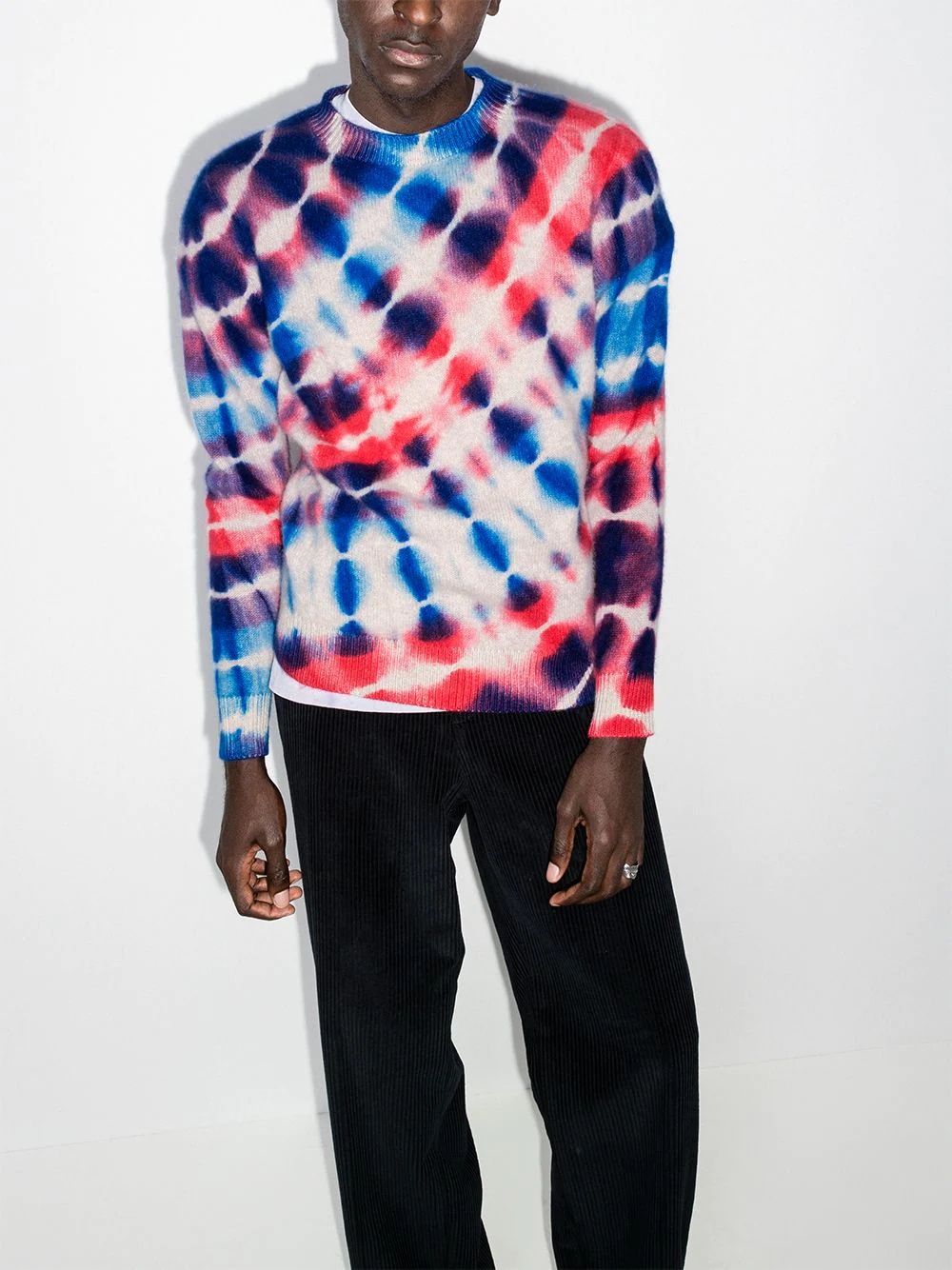 Radiate tie-dye cashmere jumper - 2