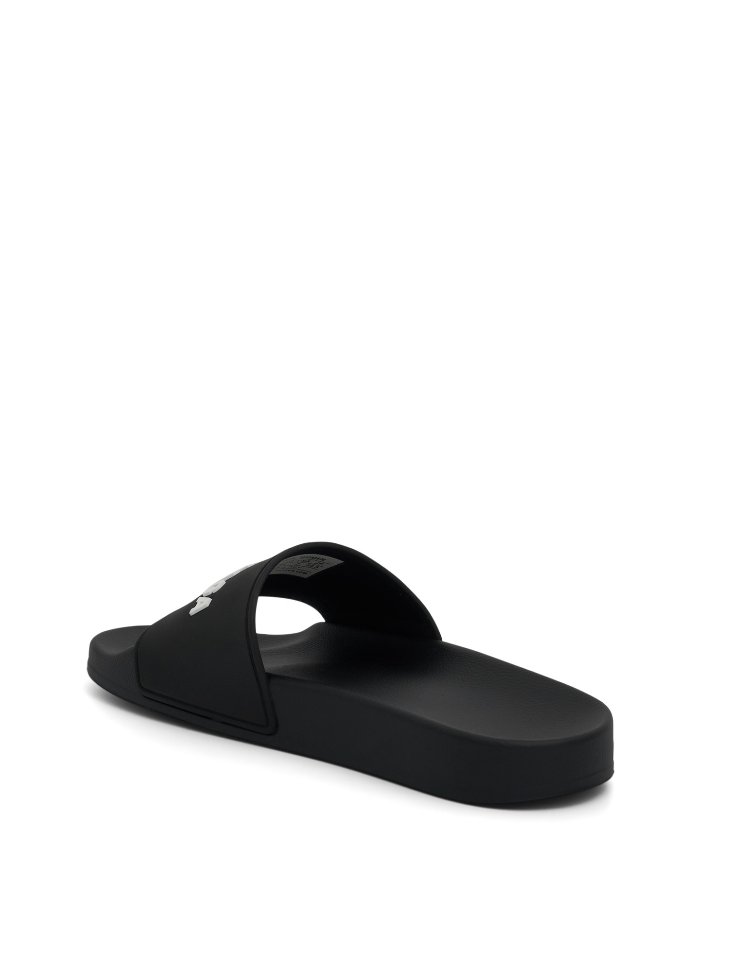 3D Logo Pool Slide Sandal in Black/White - 3