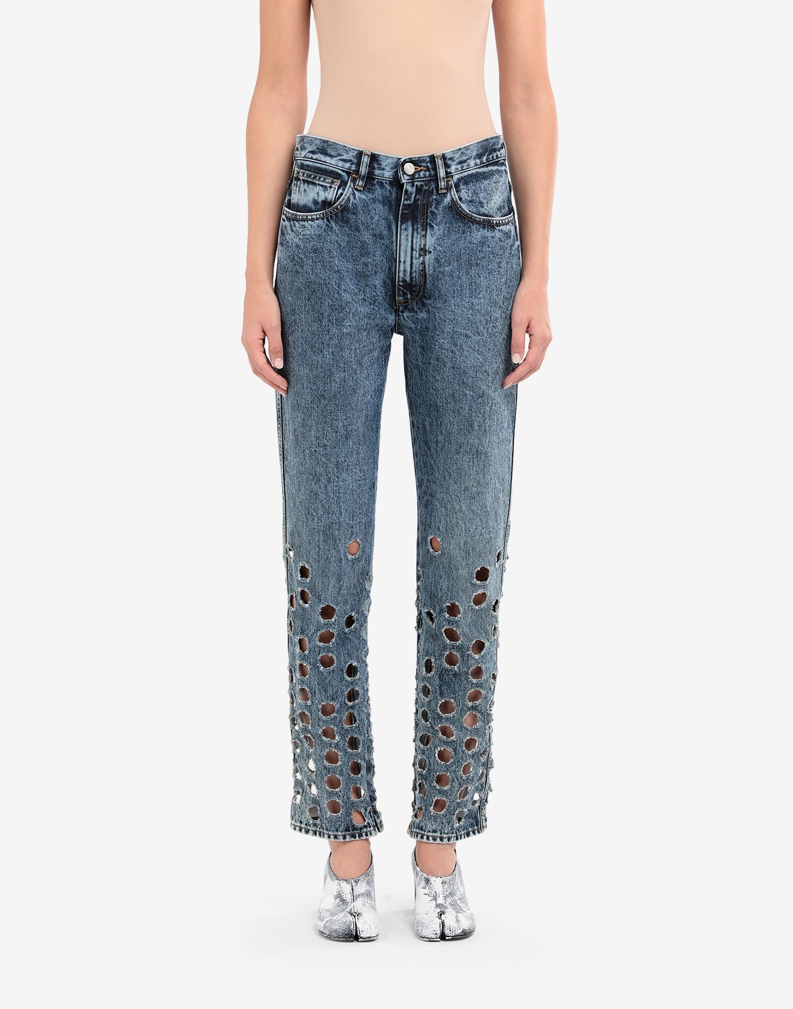 Punched hole jeans - 5