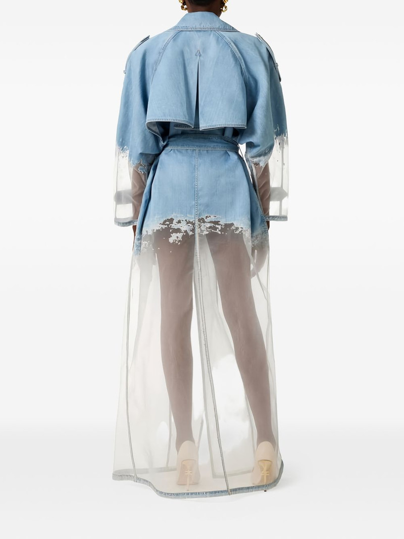 denim organza trench coat 3