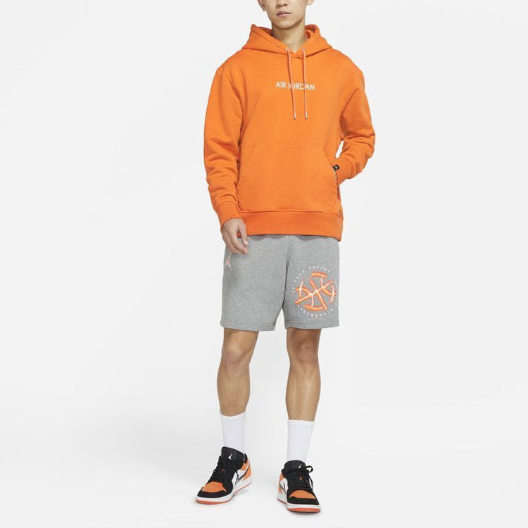 Air Jordan Solid Color Hoodie Men's Orange DO6095-847 - 2