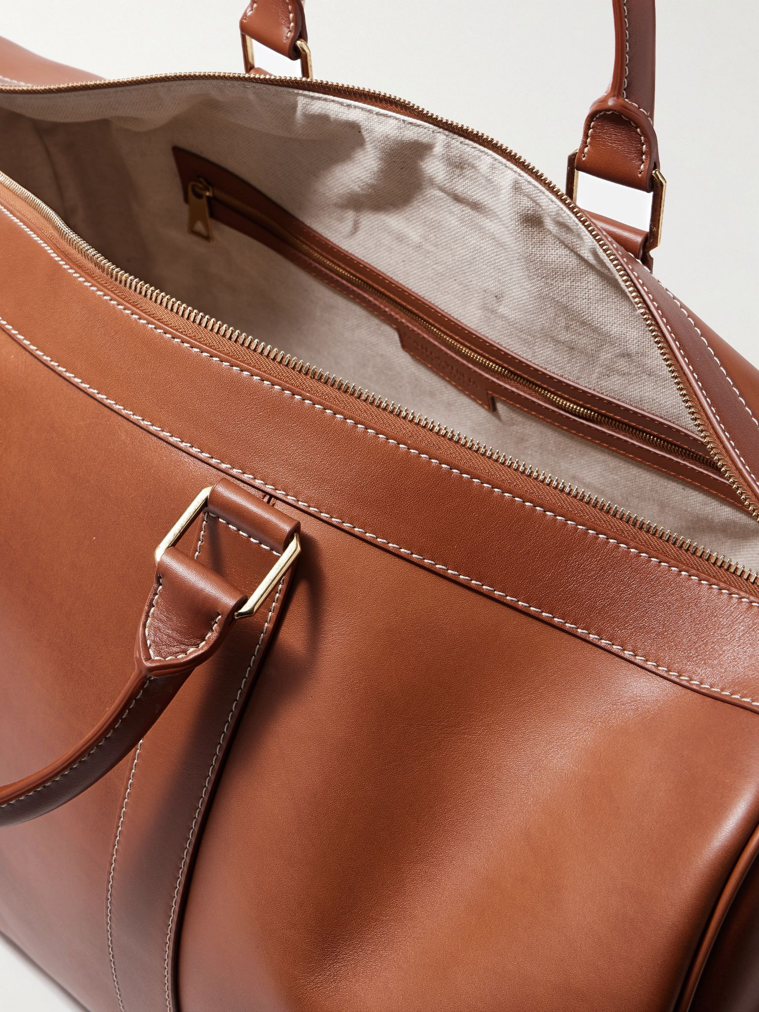Cabin Leather Duffle Bag Brown - 5