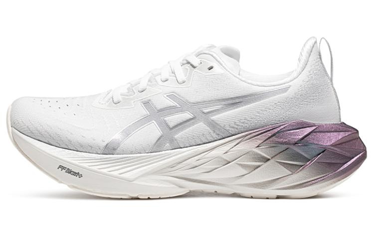 (WMNS) ASICS Novablast 4 Platinum 'Real White Pure Silver' 1012B722-100 - 2