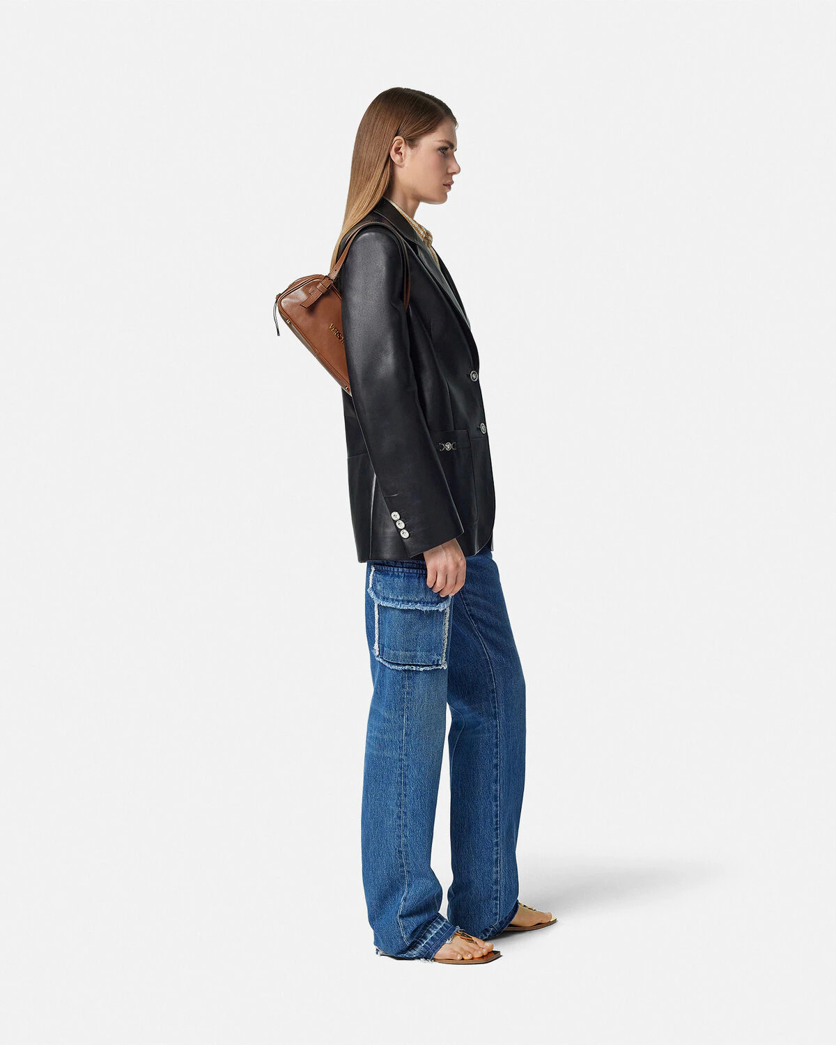 Versace Tag Bowling Bag - 4