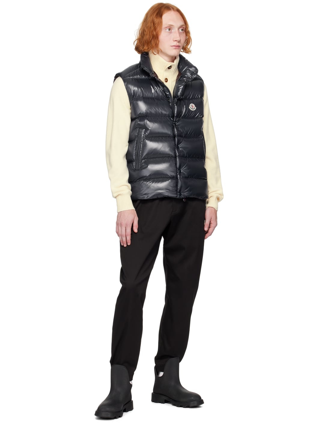 Navy Tibb Down Vest - 4