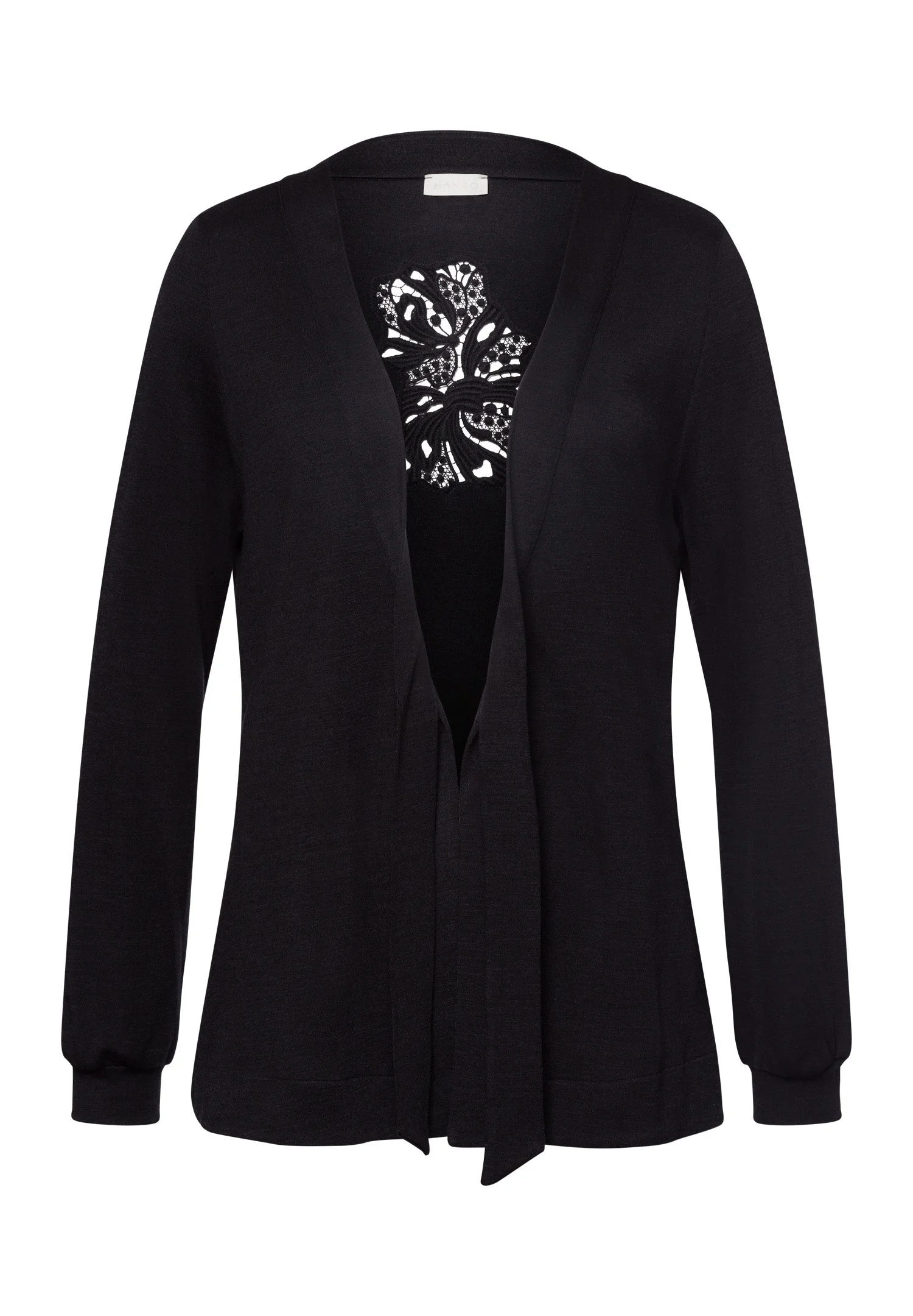 Marlene Wool Blend Front-Tie Cardigan - 1