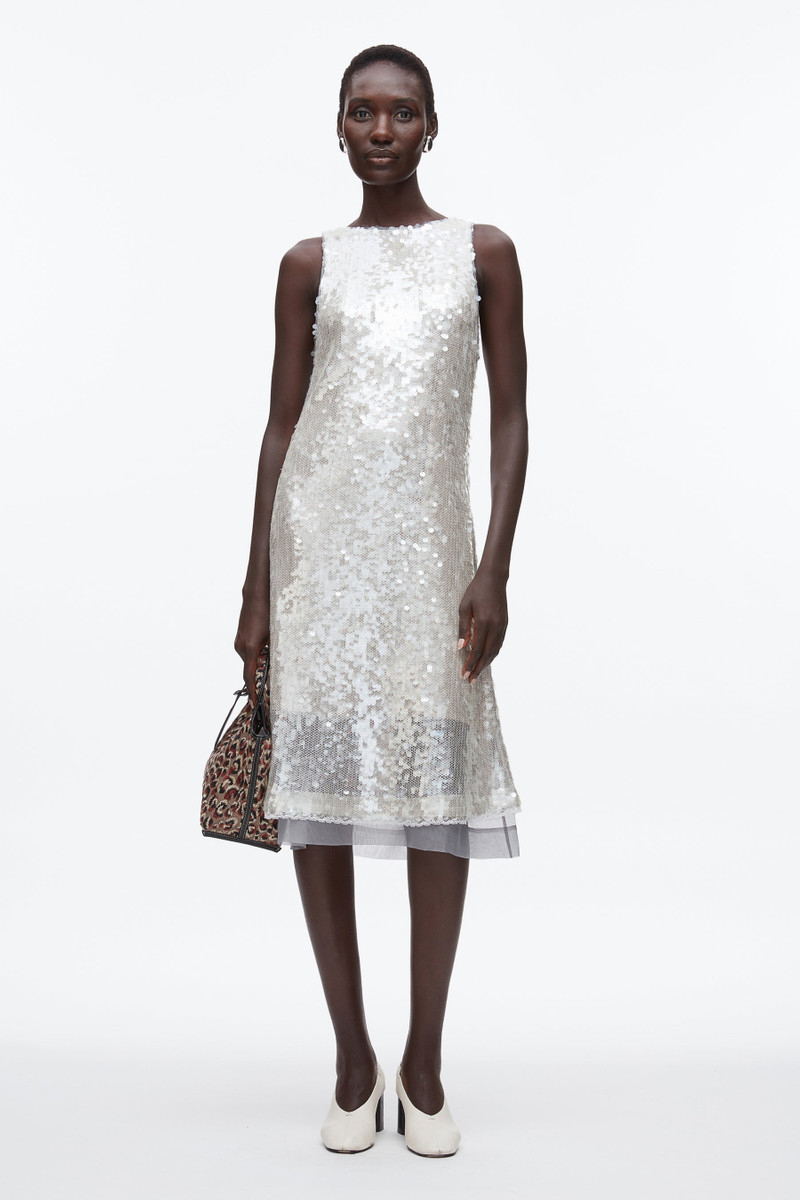 Sequin Tank Dress with Bow 1