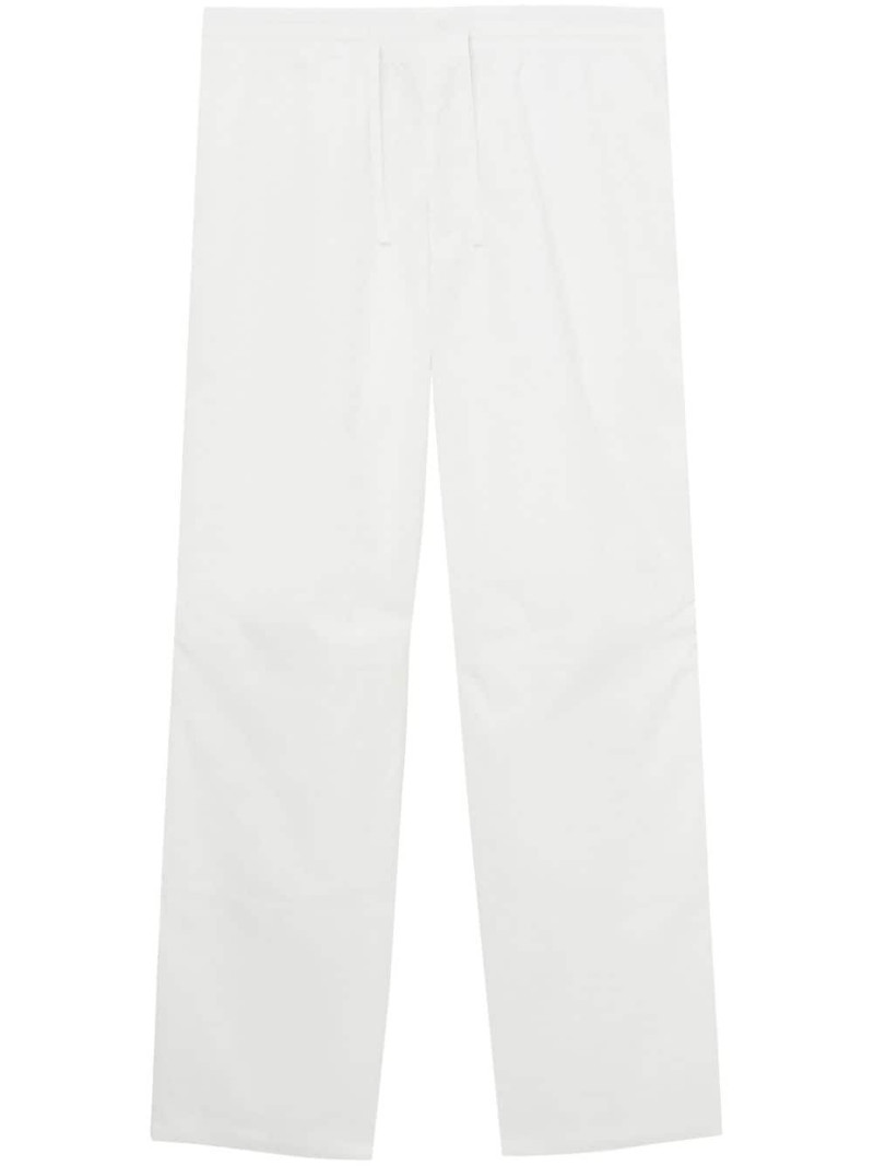 straight-leg cotton trousers 1