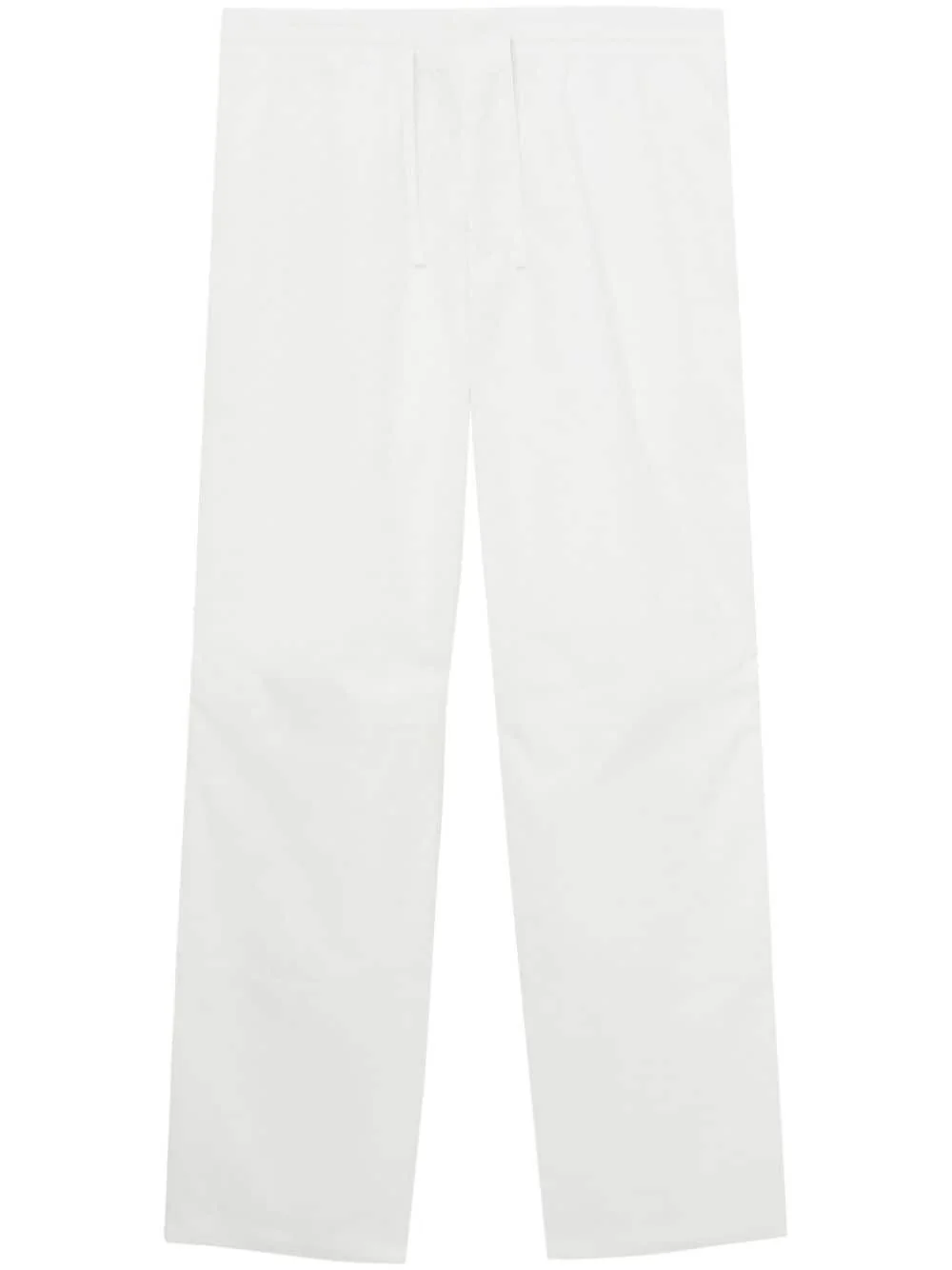 straight-leg cotton trousers - 1